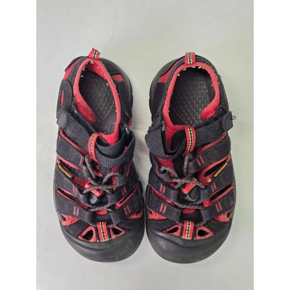 Keen‎ Newport H2 Little Kids Size 12 Black Red Outdoor Water Hiking Sandals